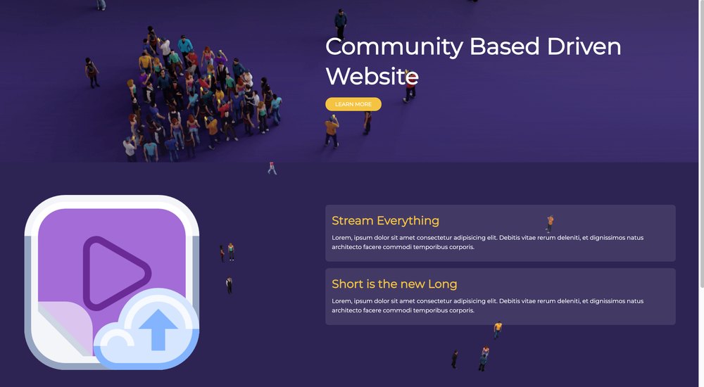 Preview of Responsive Landing Page Using Rellax JS