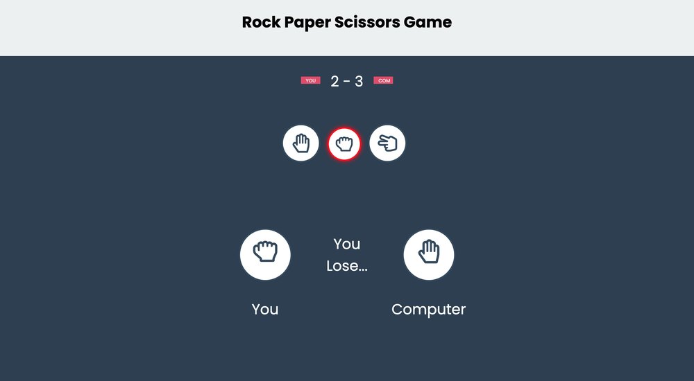 Preview of Rock Paper Scissors Game