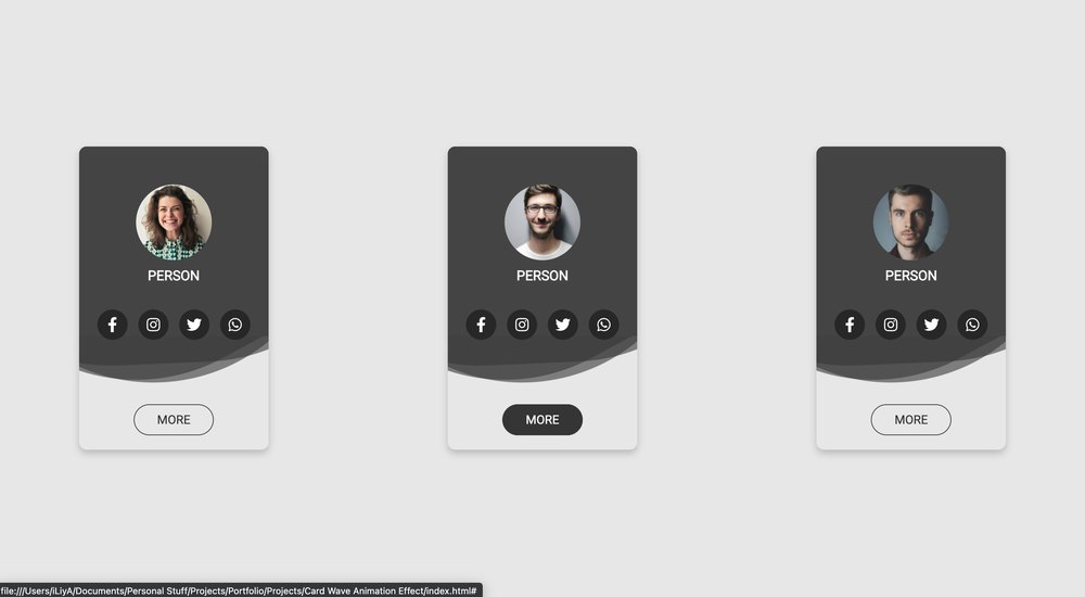 Preview of Card Wave Animation Effect