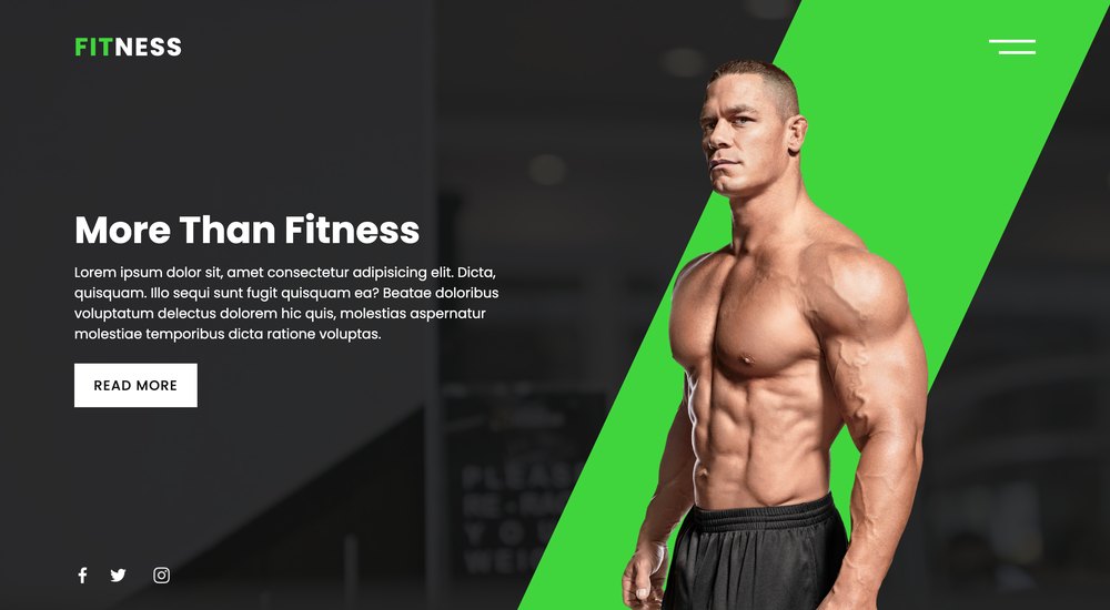 Preview of Fitness Gym Website